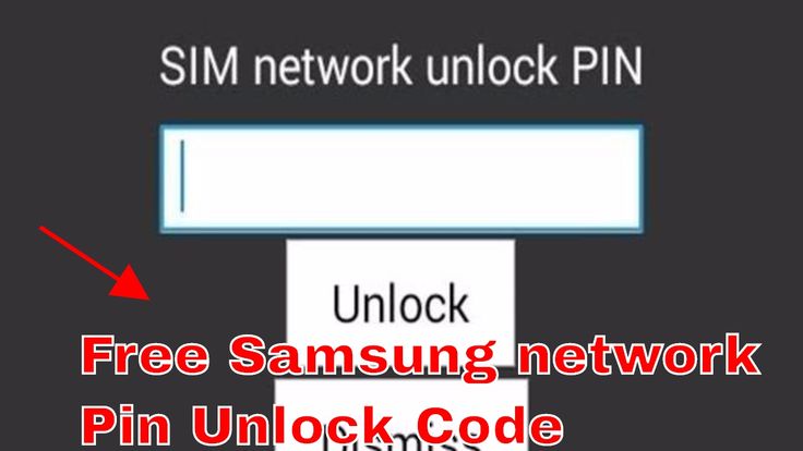 Sim network unlock pin lg